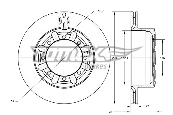 TOMEX Brakes TX 73-49...